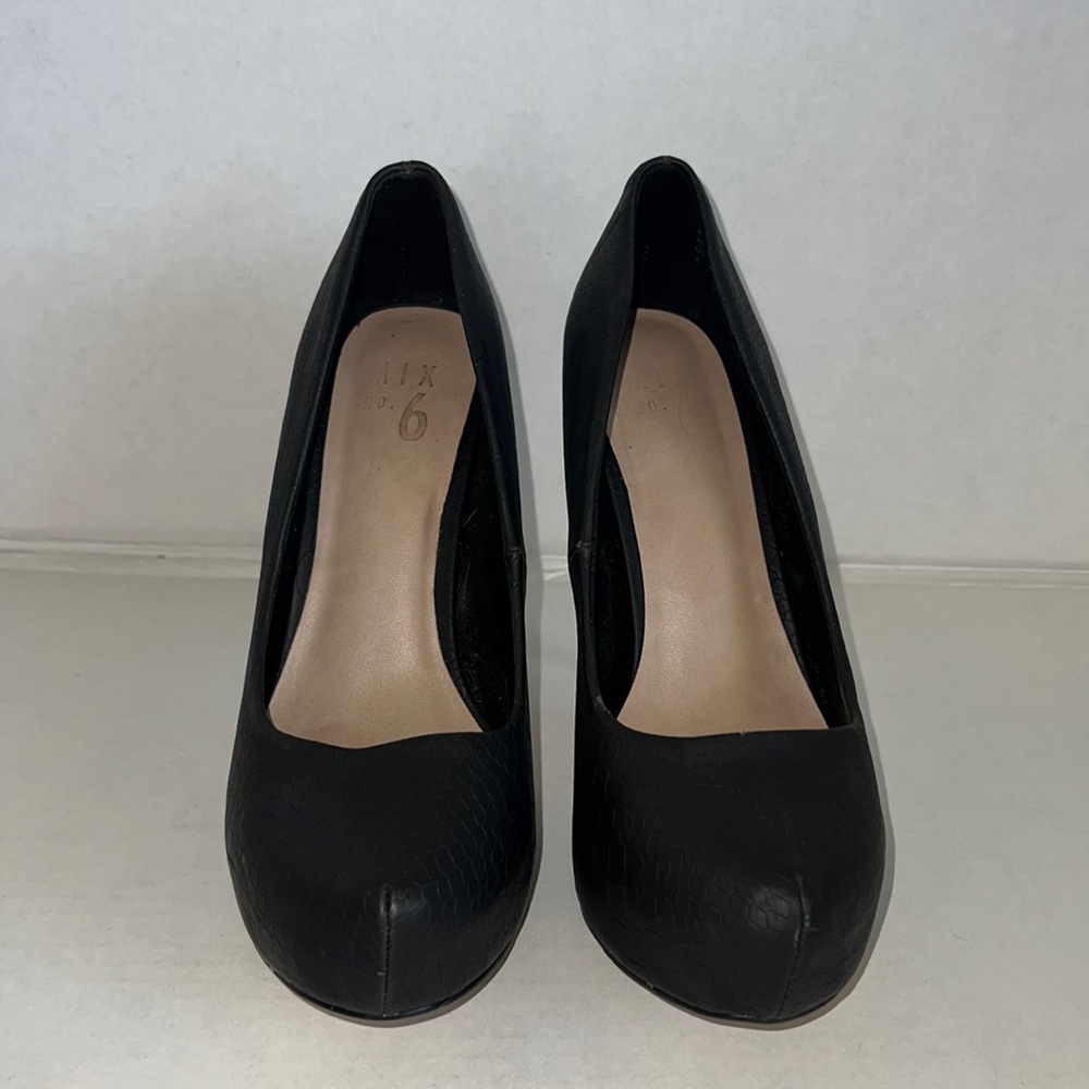 Black Mix no. 6 heels